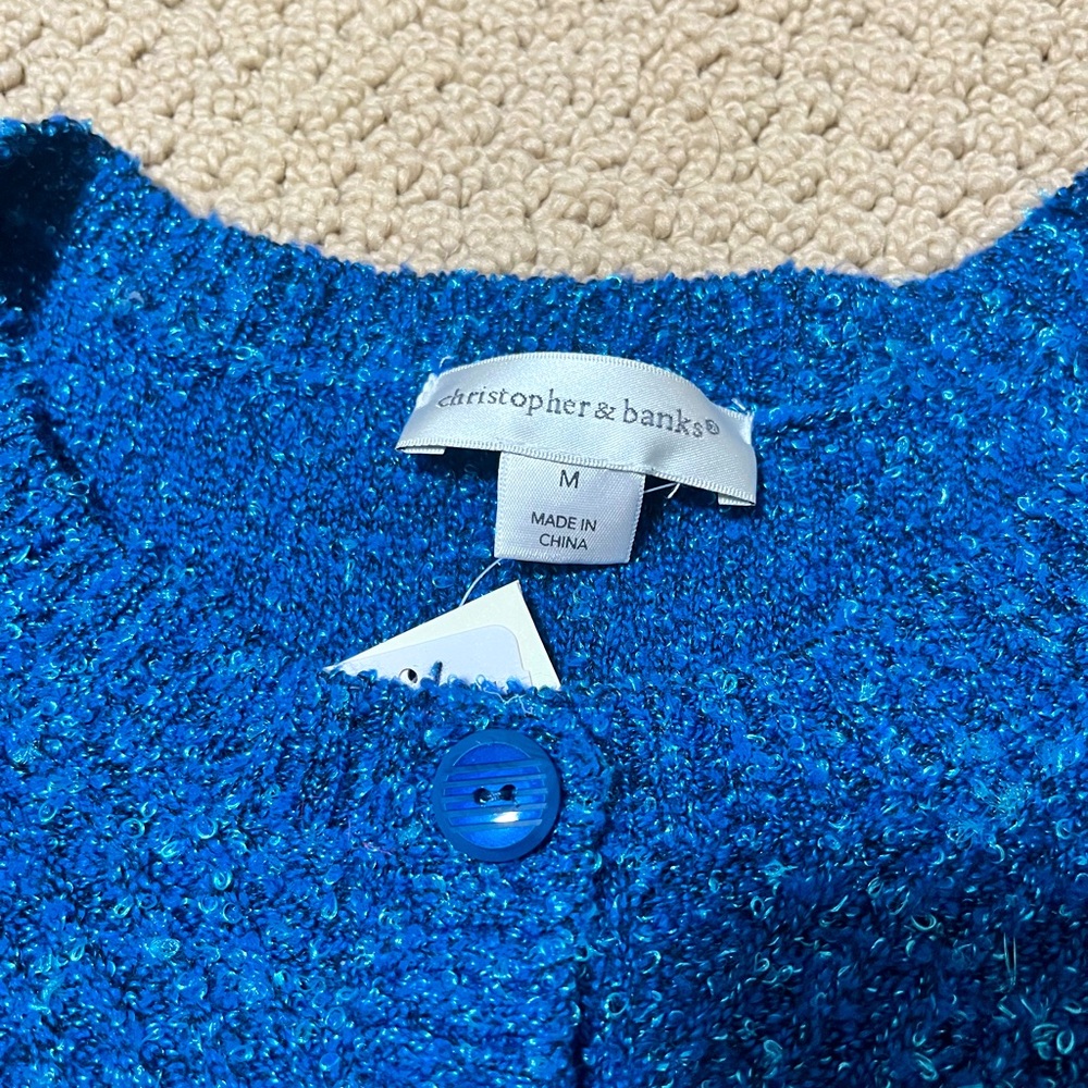 Christopher & Banks quarter button sweater